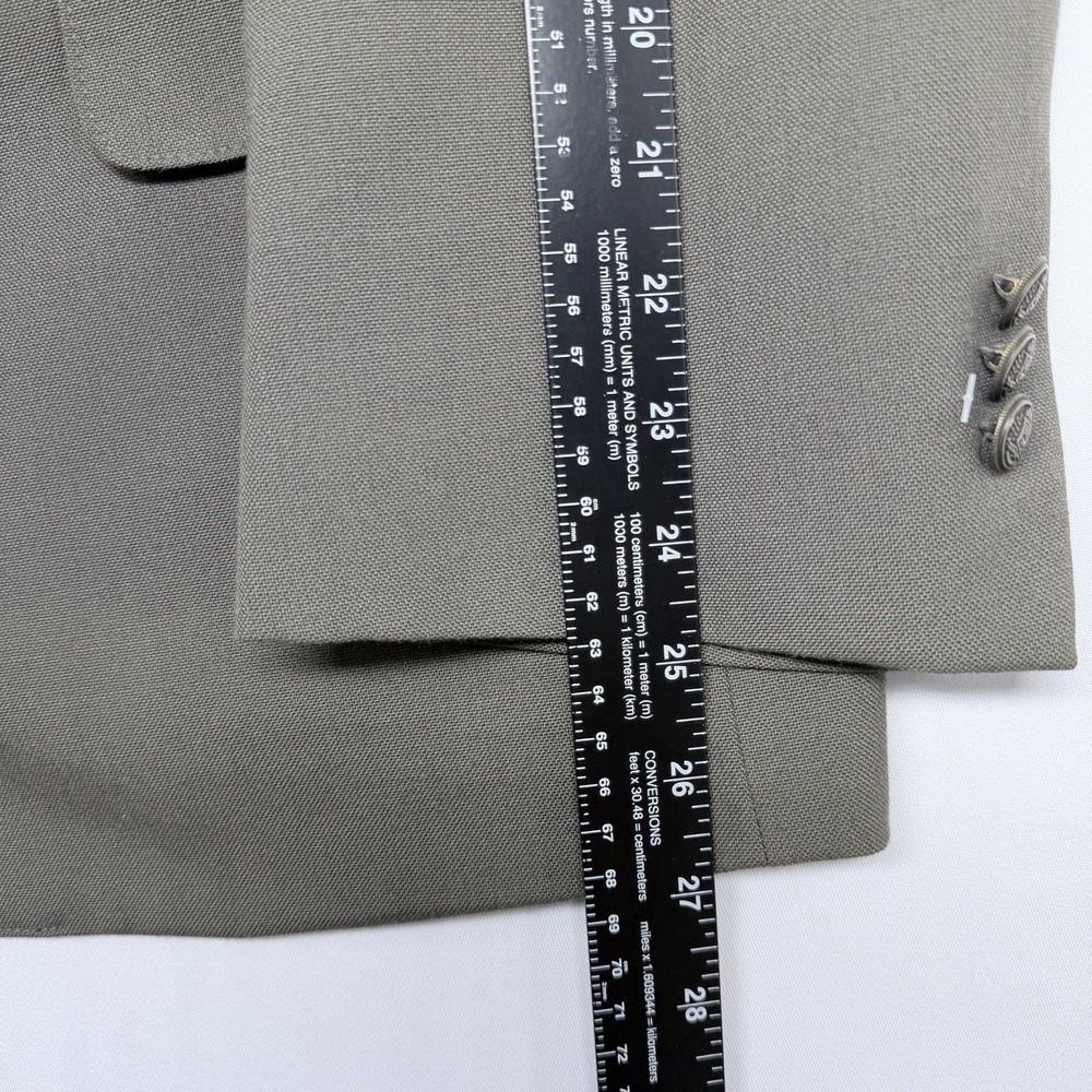 🟡 Croft & Barrow Wrinkle-Resistant Blazer Sport Coat Men's Size 46S Gray - Picture 7 of 12